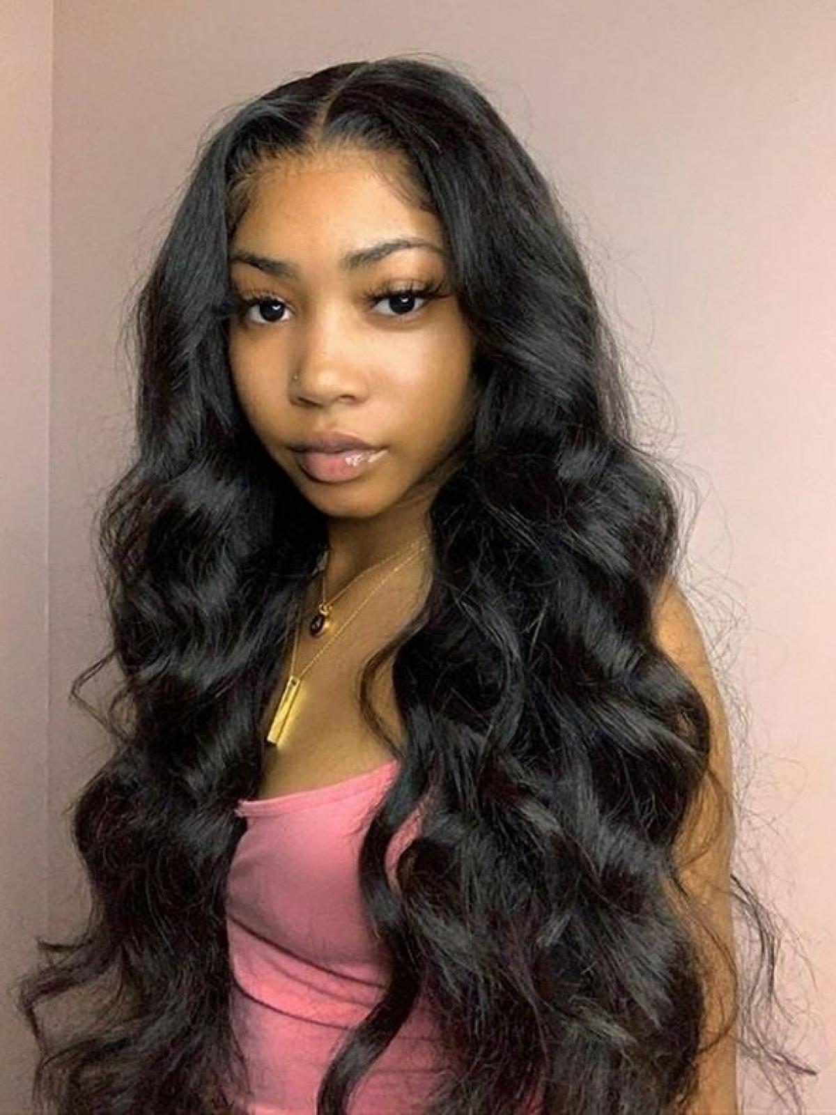 24 inch closure wig