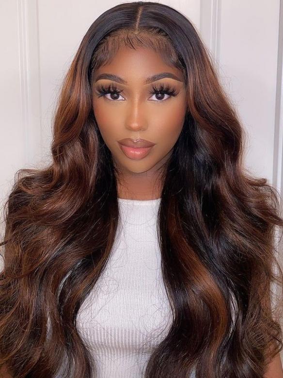 Hairstylist Collection-NEW&PERFECT BROWN HIGHLIGHT13*4 LACE FRONT WIG ...